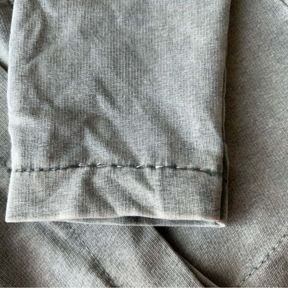 Keysha Washed Cotton Open Front  Hooded Jersey Sweatshirt Made in Italy - Picture 15 of 15